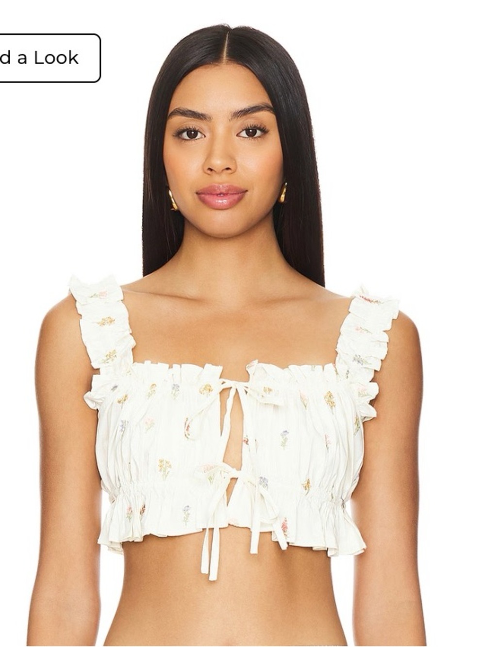 WeWoreWhat Double Tie Top